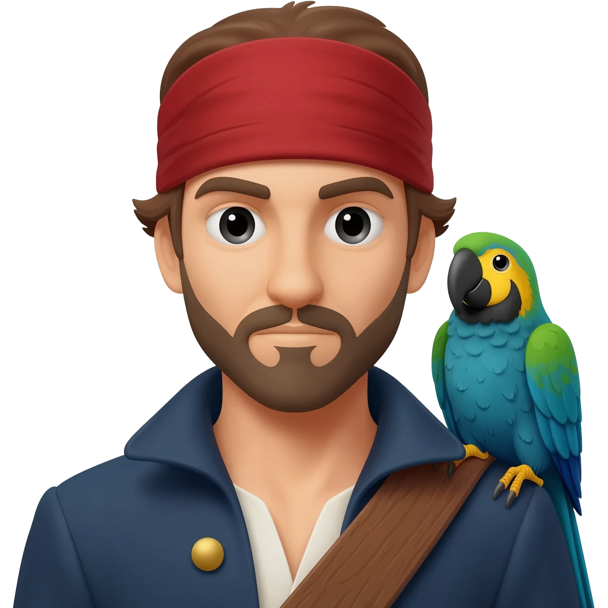 pirate and parrot emoji