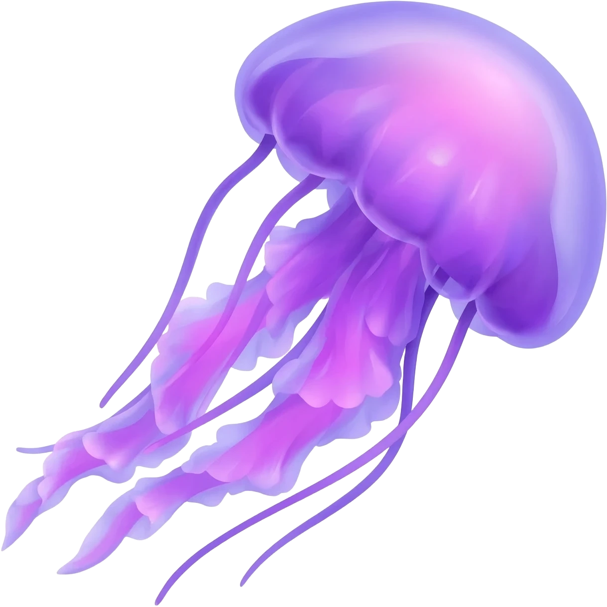 Detailed Purple jellyfish emoji