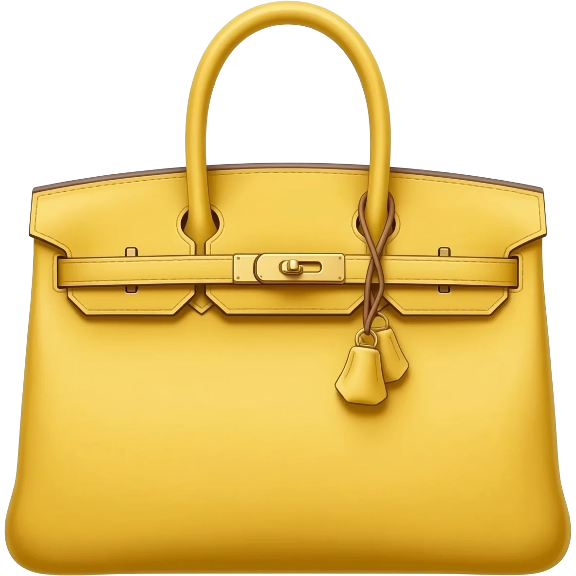 butter yellow matte birkin hermes bag emoji