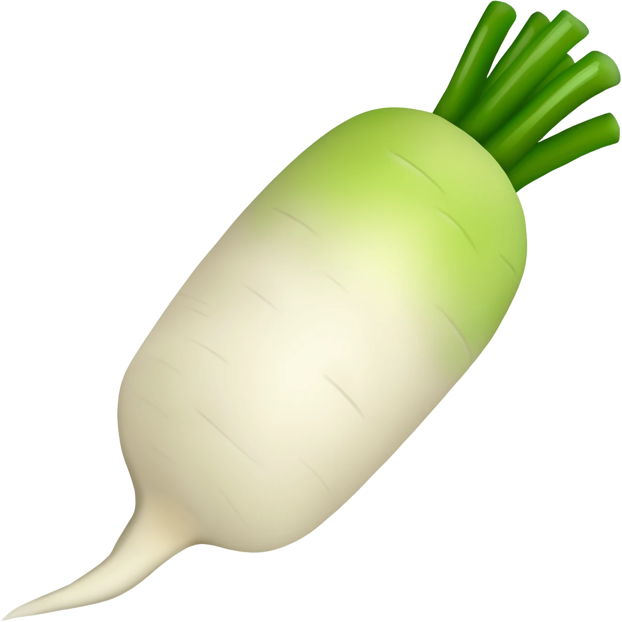 White radish emoji