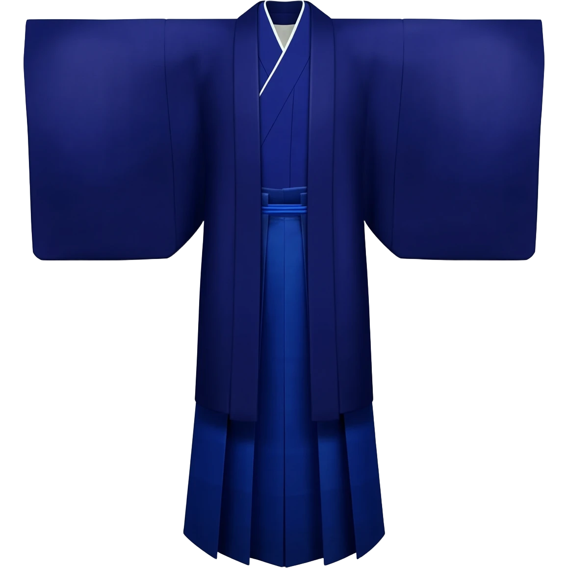 I said junihitoe in Navy rich royal blue shade & No other color added. But in emoji, i said (No face showing, just the junihitoe) please! emoji