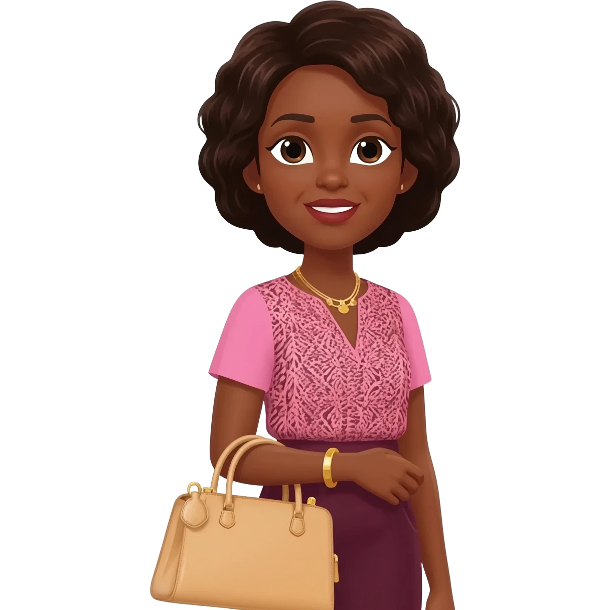 Gonemili Grace mode avec sac a main emoji