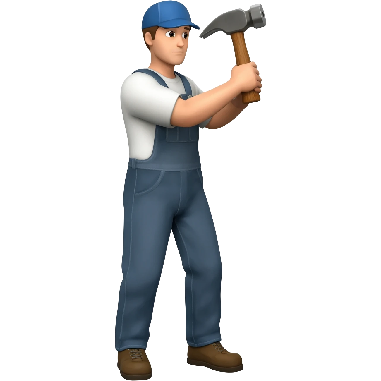 A man hammering emoji