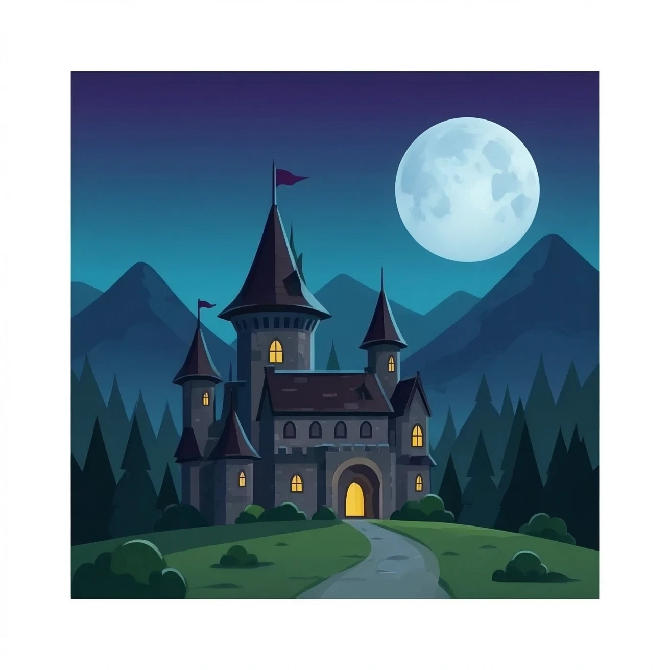 Vampire castle emoji