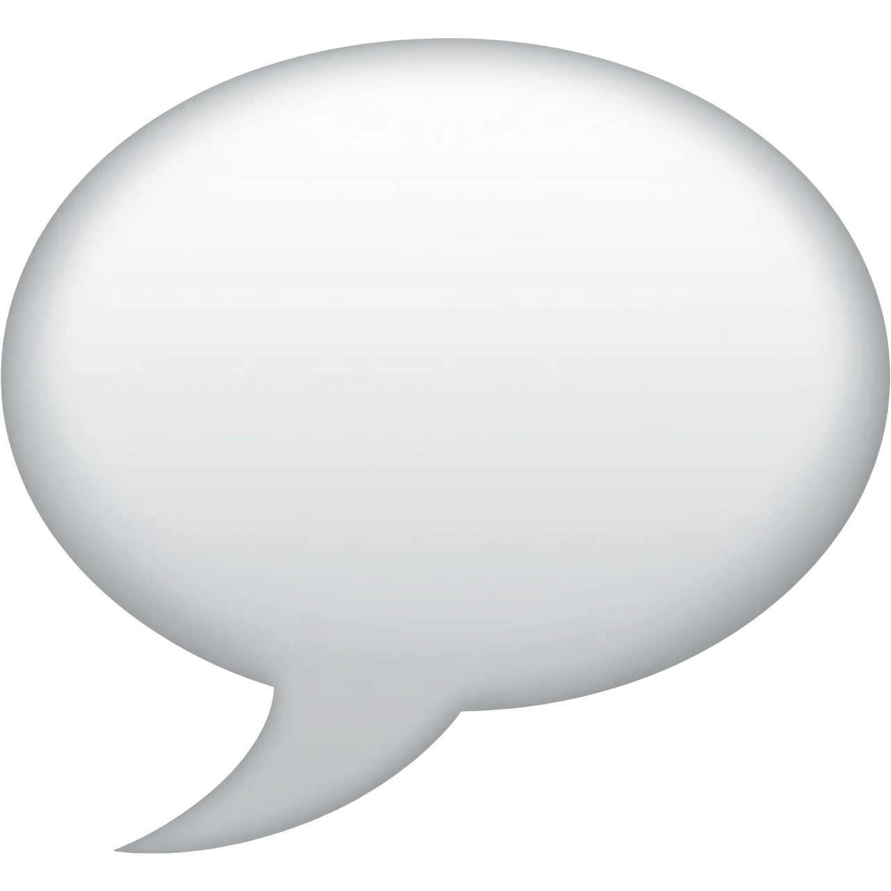 White ai chat bubble emoji