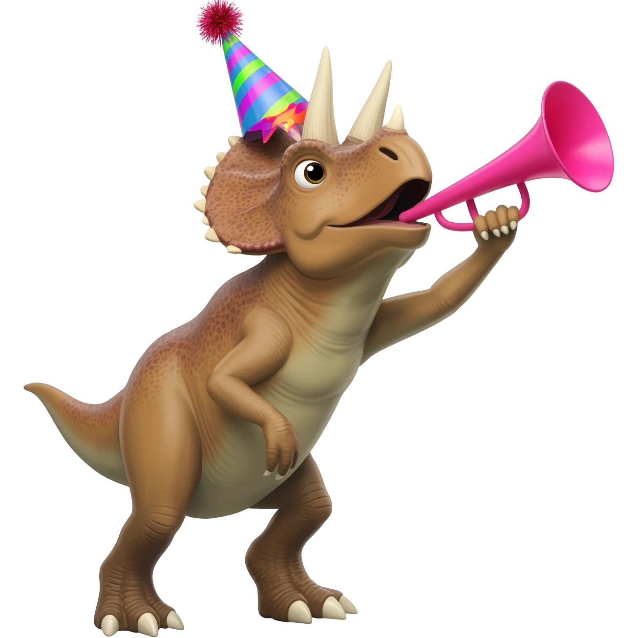 Triceratops birthday emoji