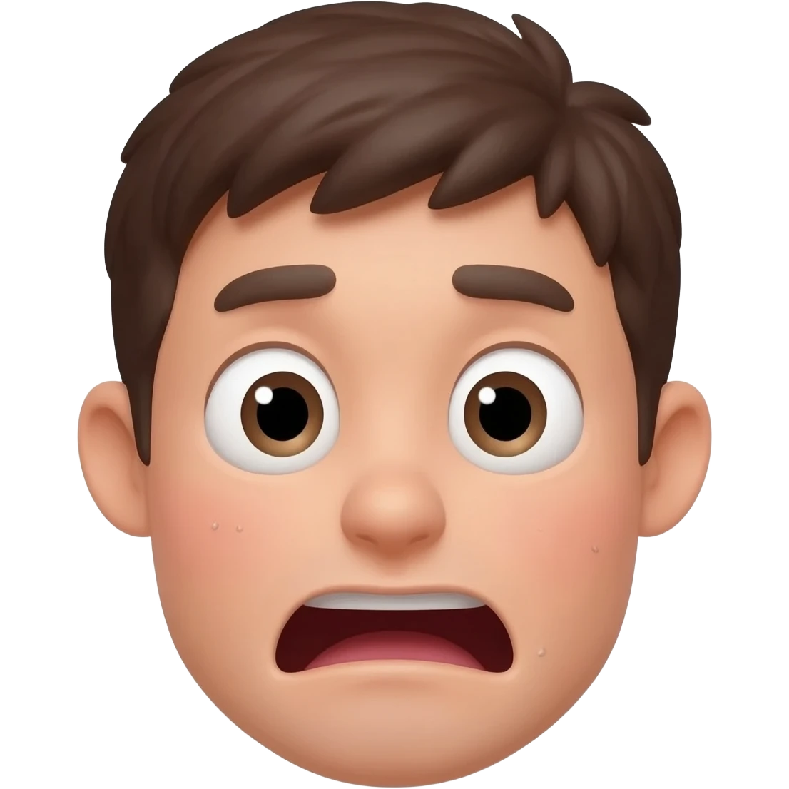 Scared but happy emoji