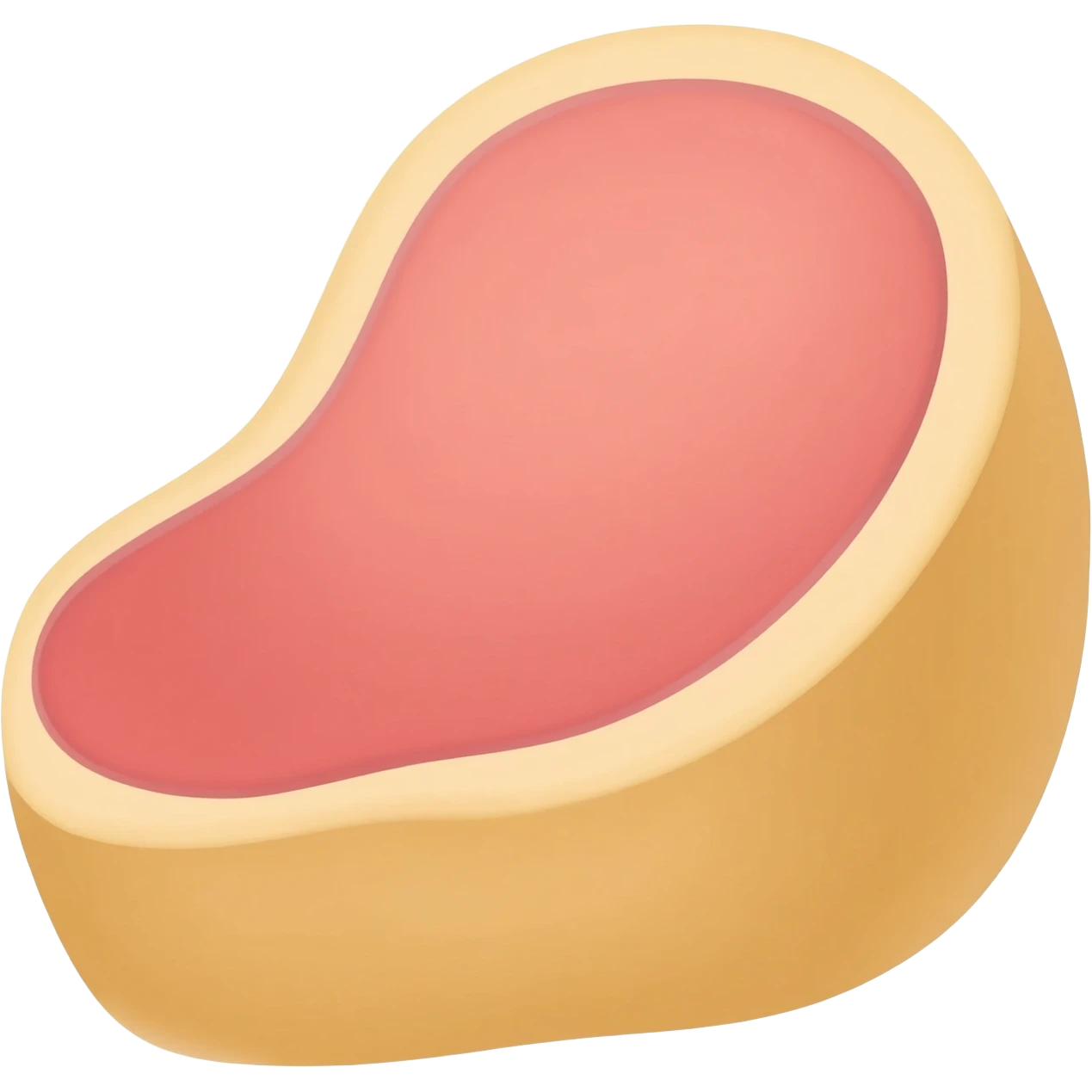 pastel amarelo com carne emoji