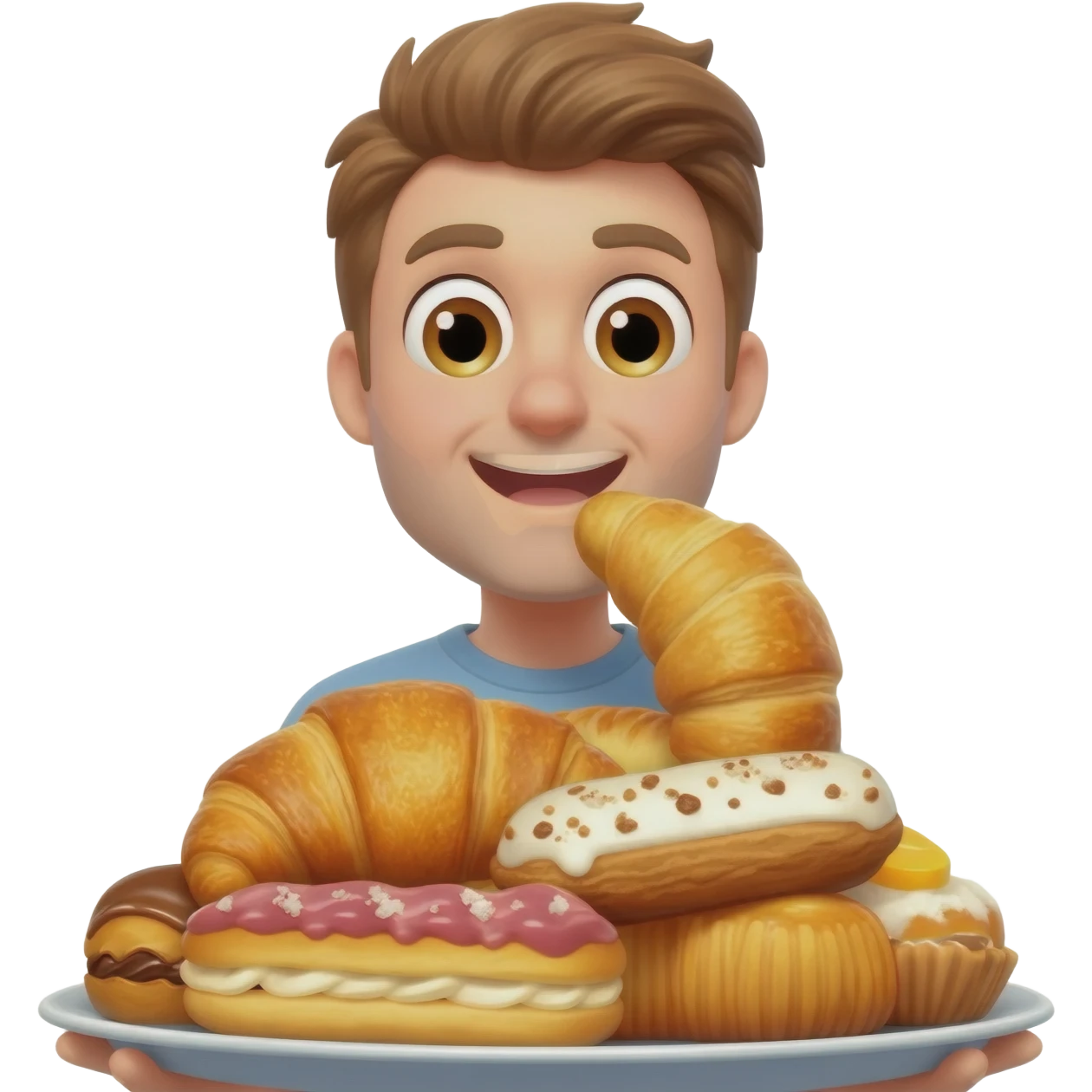 Gluttony . Indulging. Overeating emoji