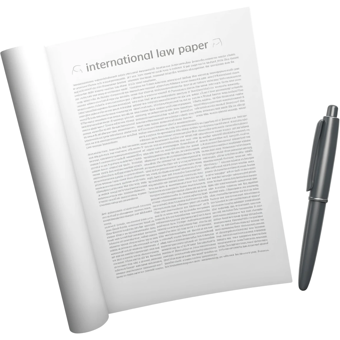 international law paper emoji