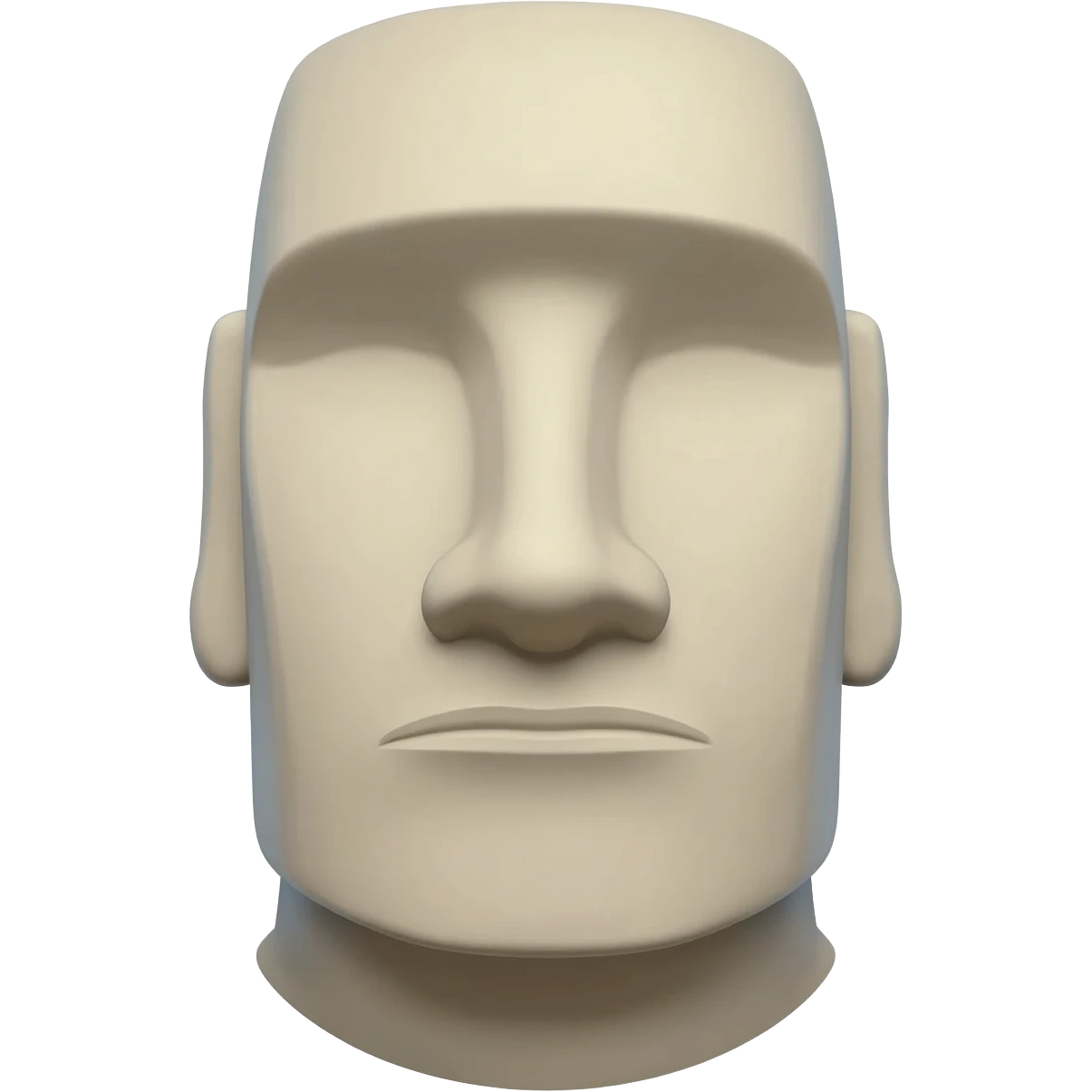 ich möchte ein emotionsloses emoji das Aura präsentirt wie der moai ja aber mach nicht den moai mach eher den emotionslosen emogi etwas blasser und mach ign aura emoji