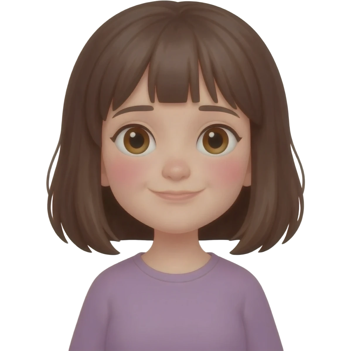 A blushing shy emoji emoji