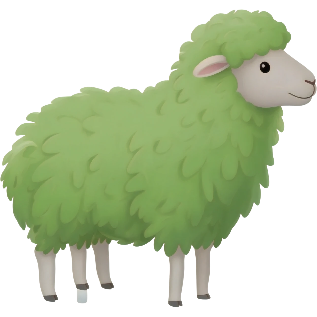 Leaf sheep emoji