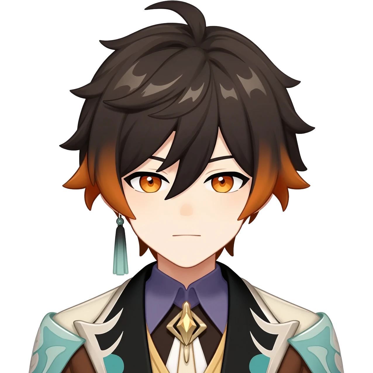 Genshin Impact anime character Diluc emoji