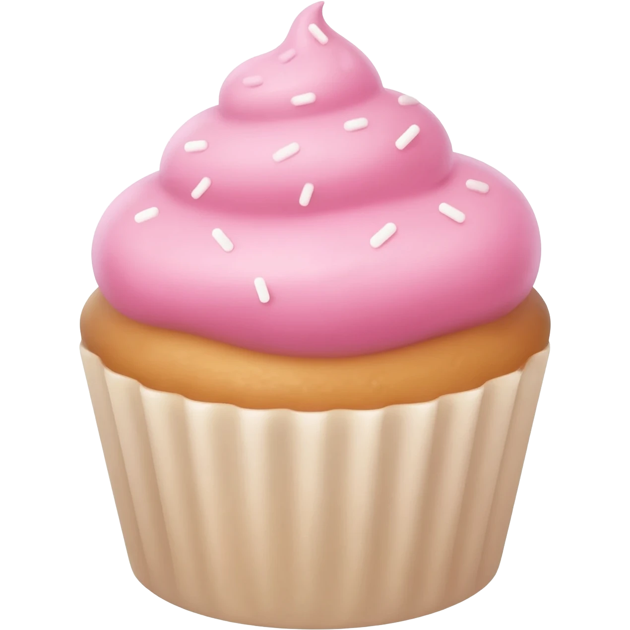 Cupcake with pink icing emoji