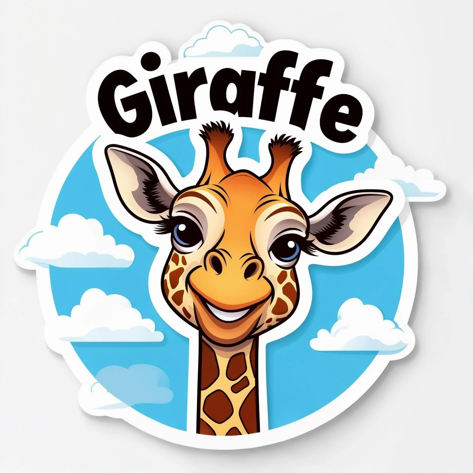 Giraffe sticker emoji