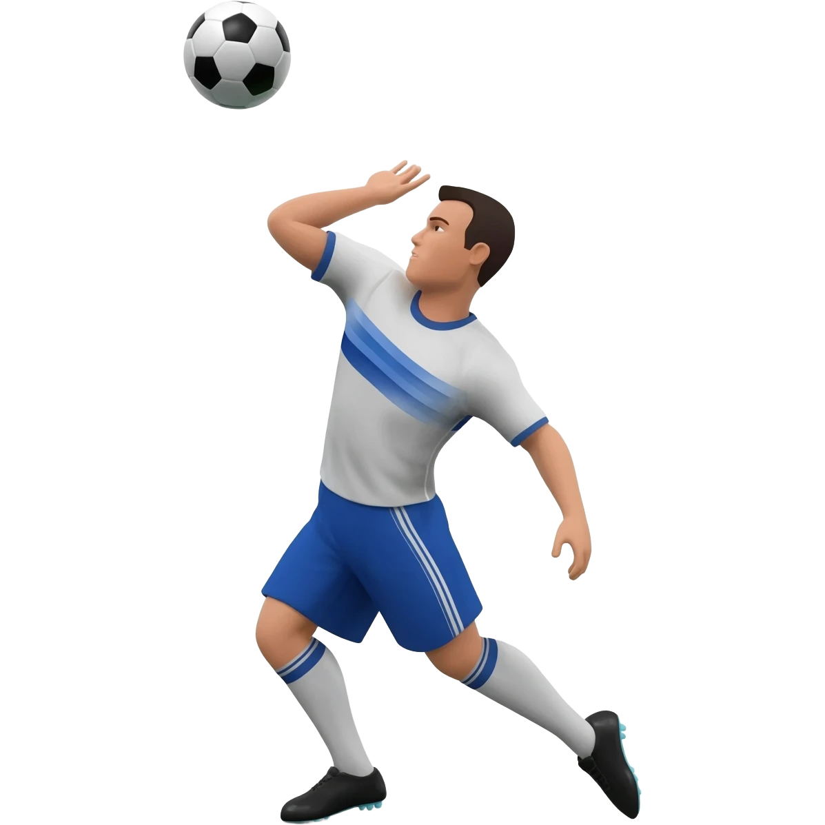 I want to see a POV of me doing a soccer throw in emoji