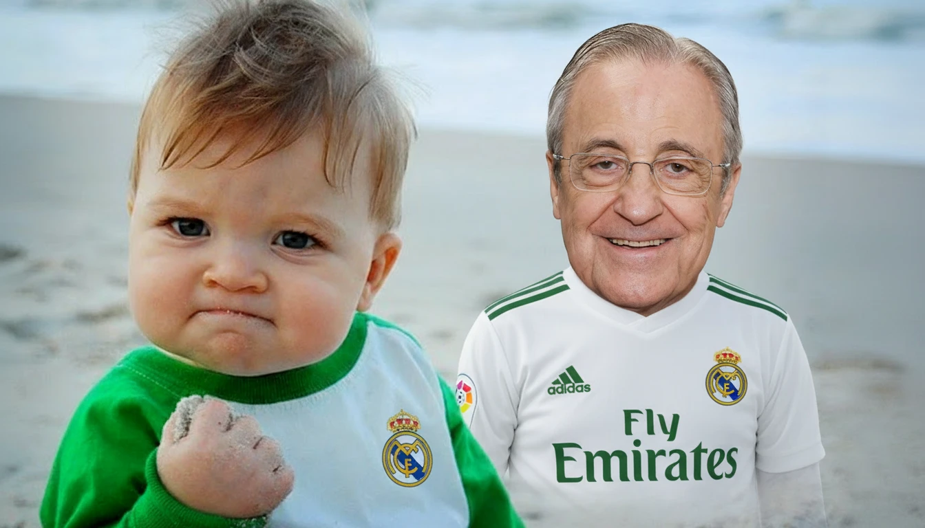 Замени голову малыша на голову мужчины. Сохрани пропорции.

Малыш также должен быть в футболке ФК "Реал Мадрид"

Прозрачный фон emoji