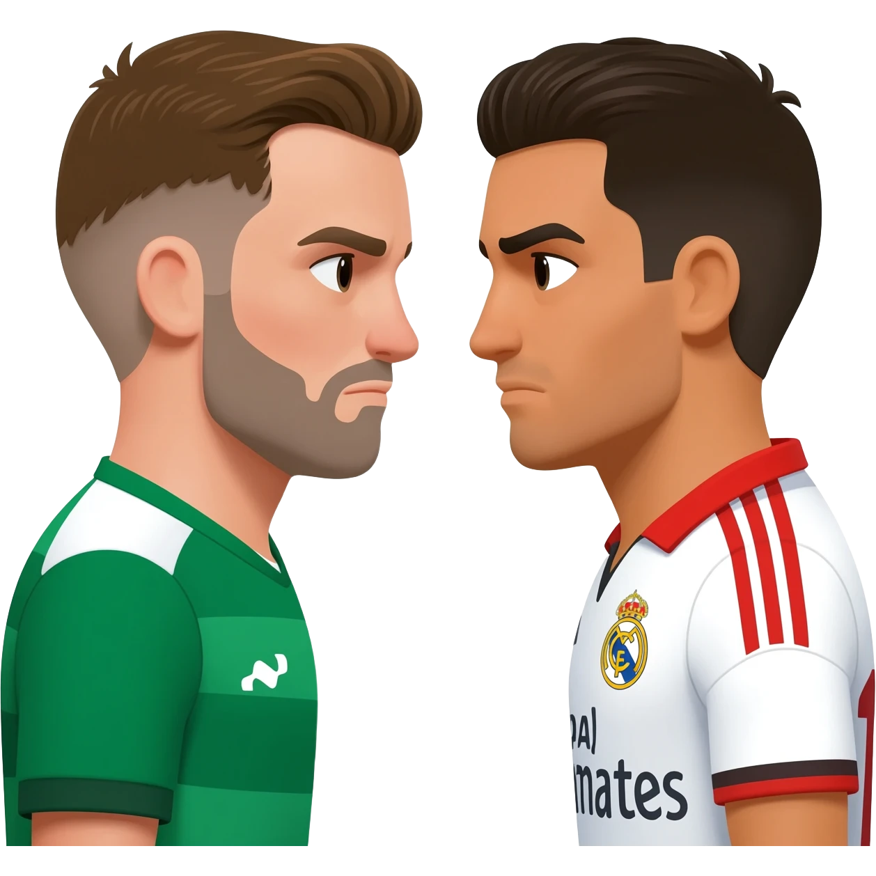 Quiero un emoji que refleje la rivalidad entre el Celta de Vigo y el Real Madridd emoji