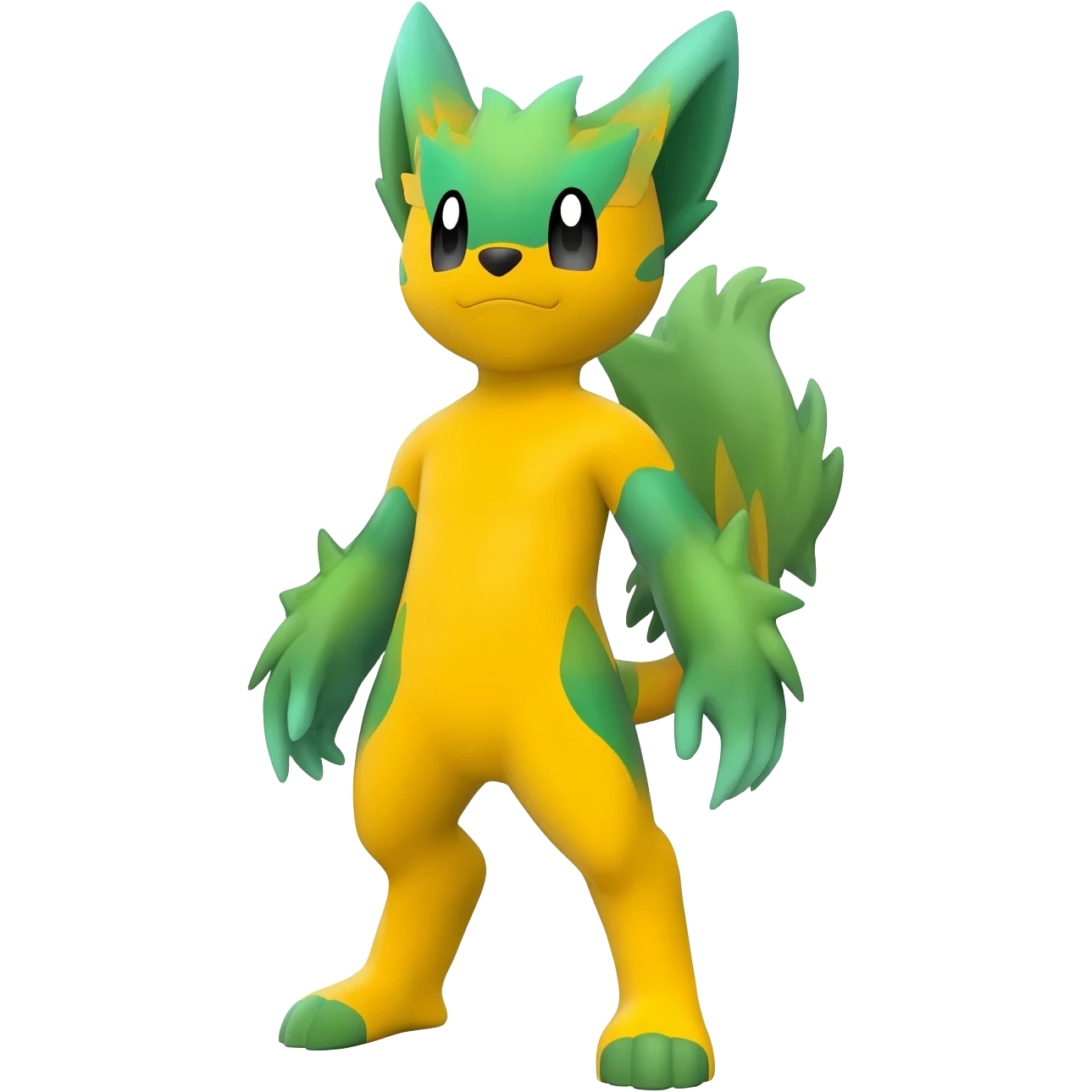 Liepard-Noivern-Litten-Sprigatito-Pokémon-fusion-creature (full body) emoji