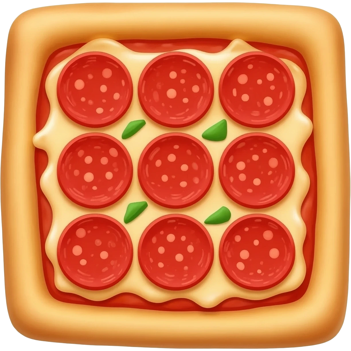 Square pepperoni pizz emoji