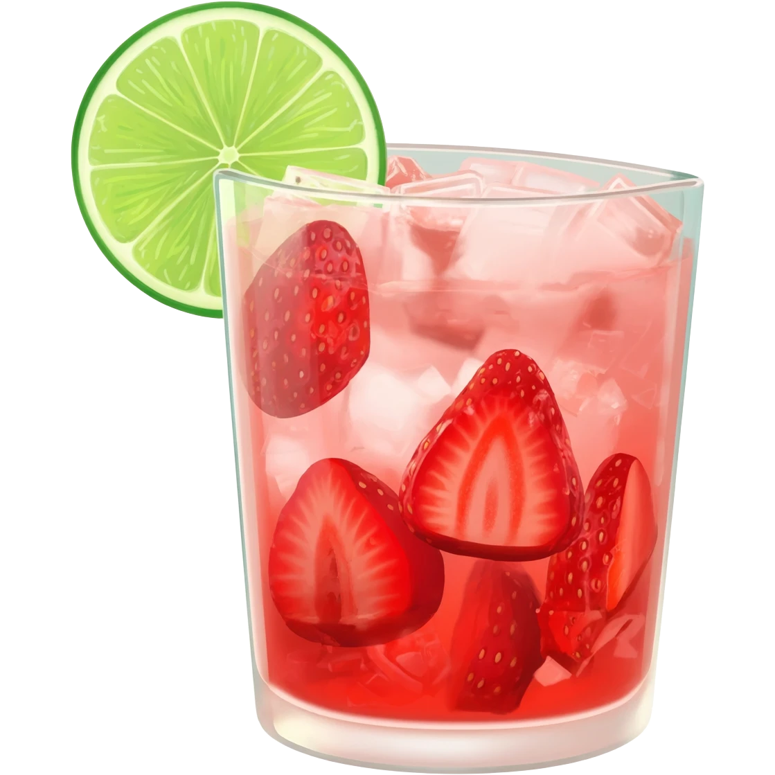 agua fresca strawberry emoji