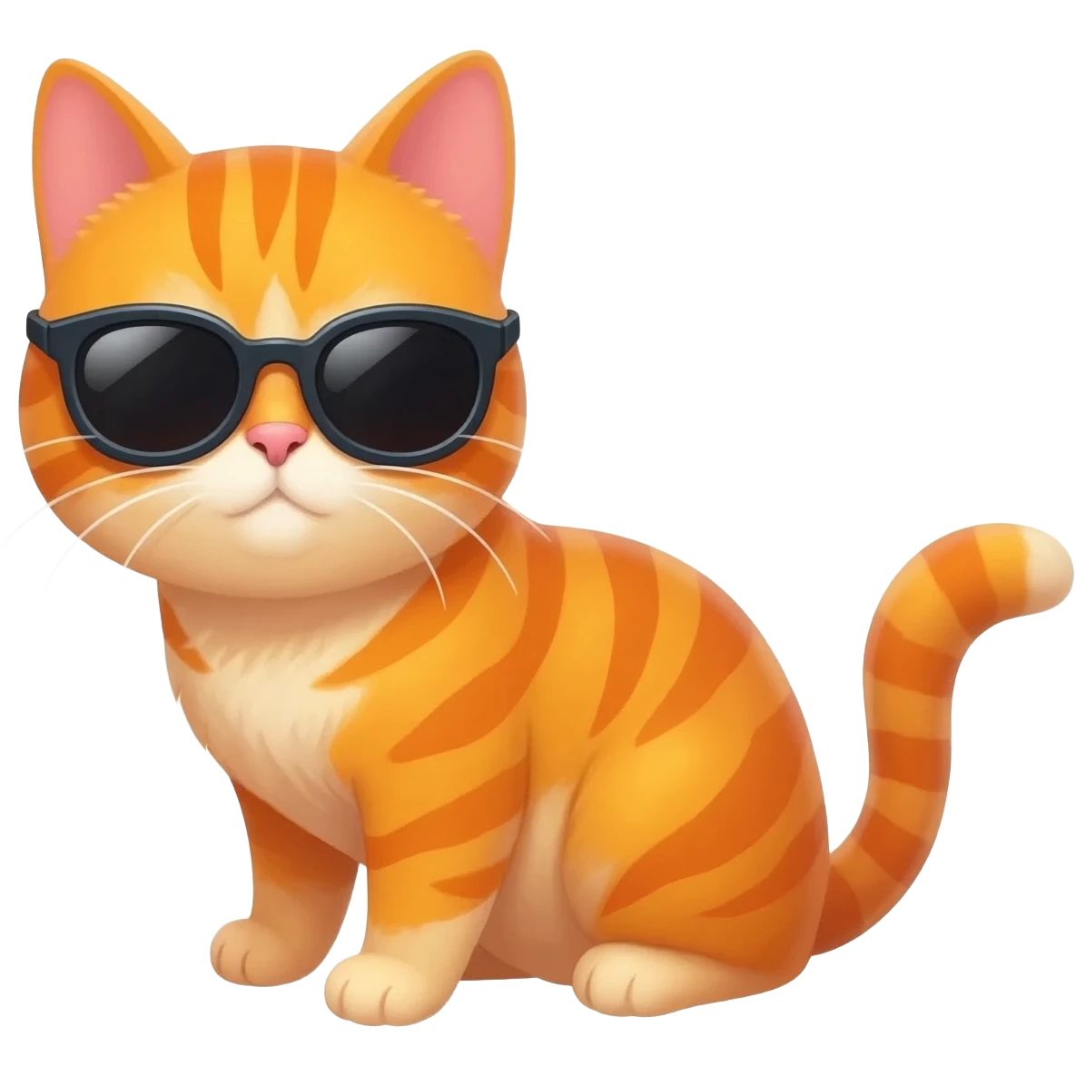Cat wearing sunglasses emoji