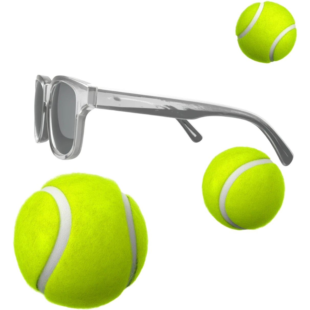 Using this image make glasses tennis balls emoji