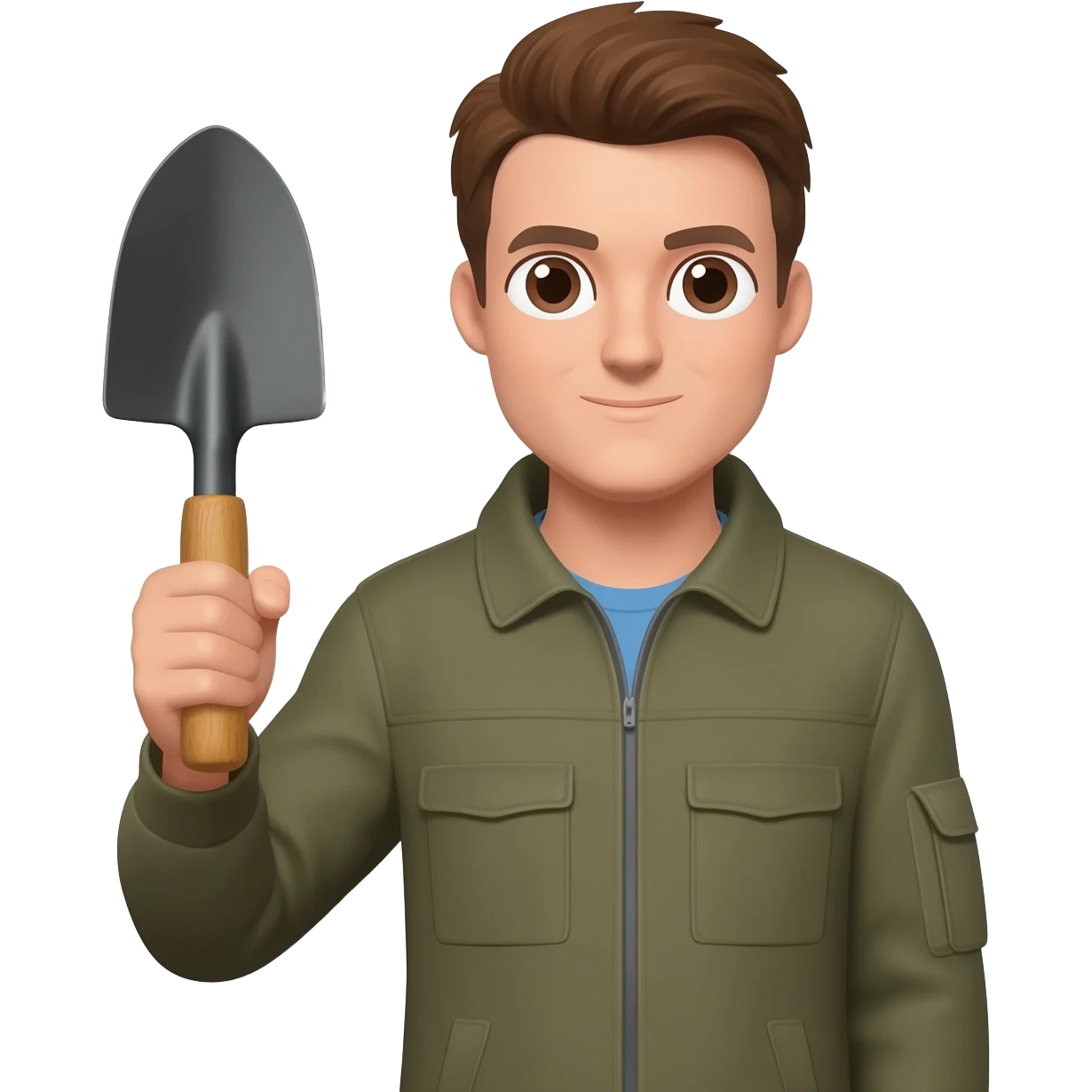 archaelogist with tool emoji