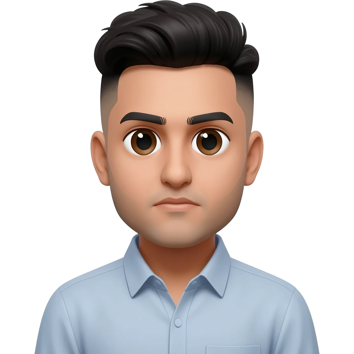 Pakistani man at 25 years old fade hair cut  emoji