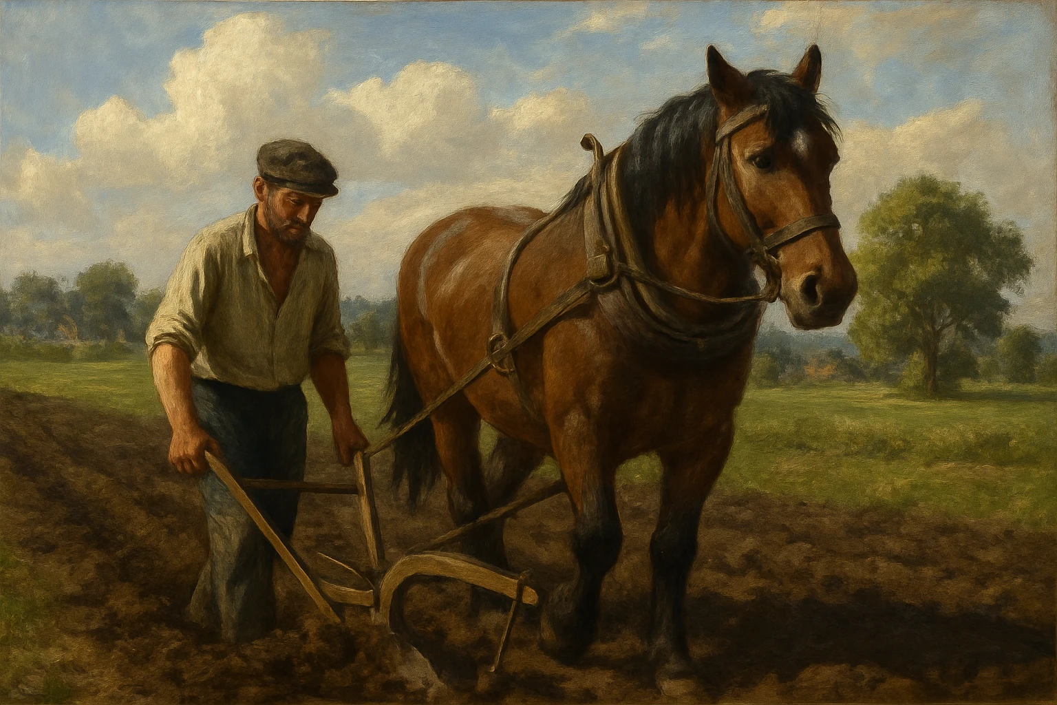 Сгенерируй эту же картину в стиле реалистичной живописи emoji