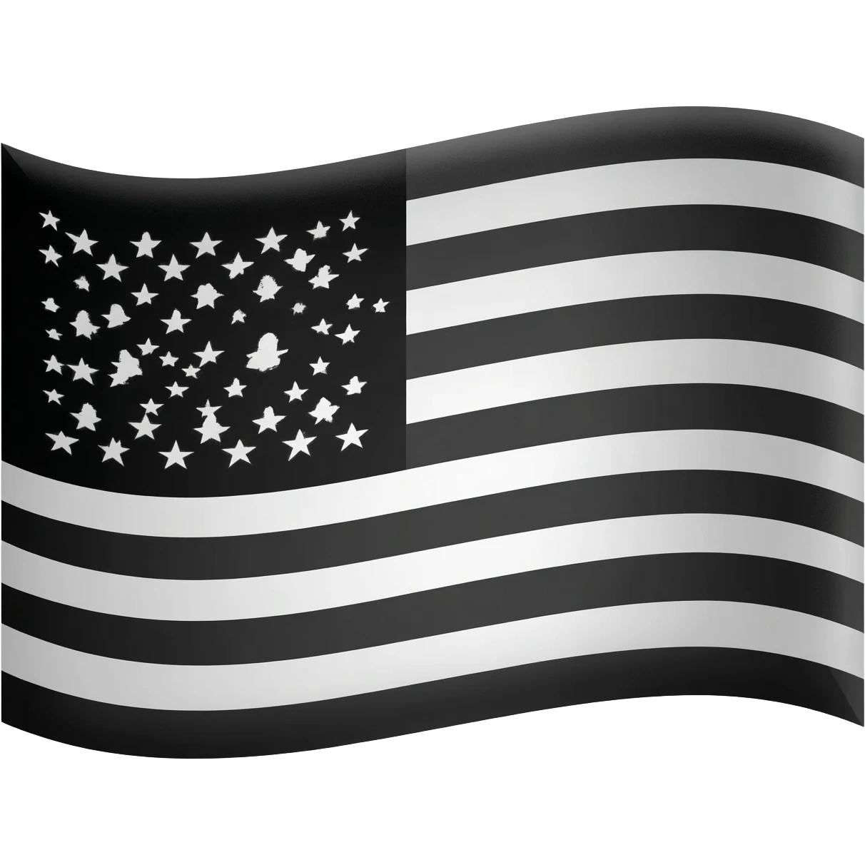 Black American flag emoji