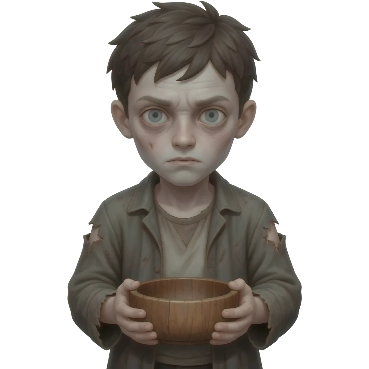 парень грустный без денег бендый в рваной одежде растроенный ,  времена древнего иерумалима  emoji