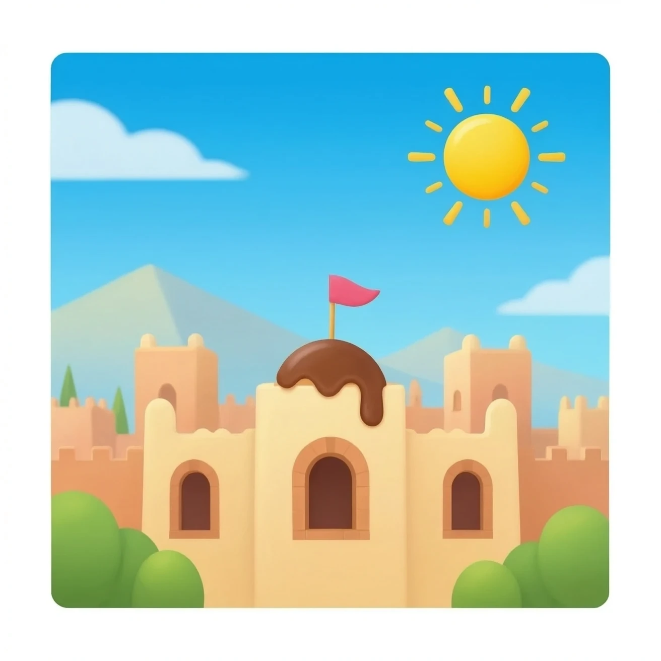 Tizi town my city Sweet foods land  doodles emoji