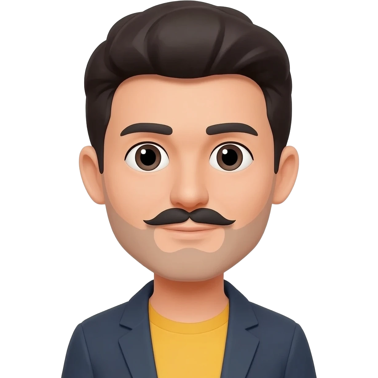 With no mustache emoji