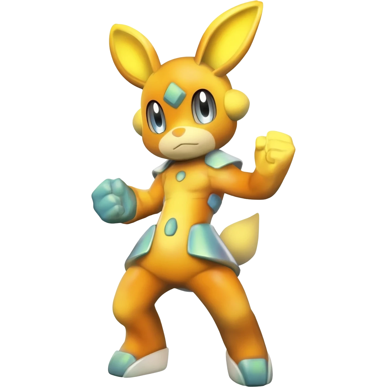 Shiny Furret-Meowstic-Oshawott-Hybrid (Full body) emoji