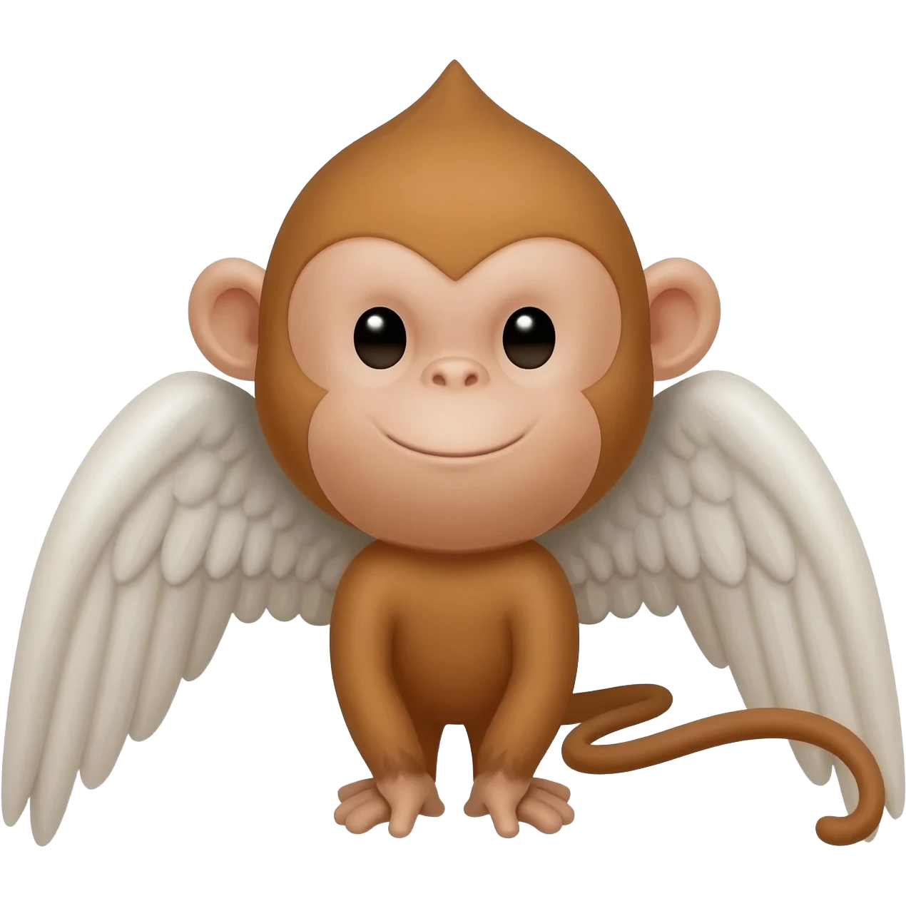 Un triángulo con un monito alado derecho emoji