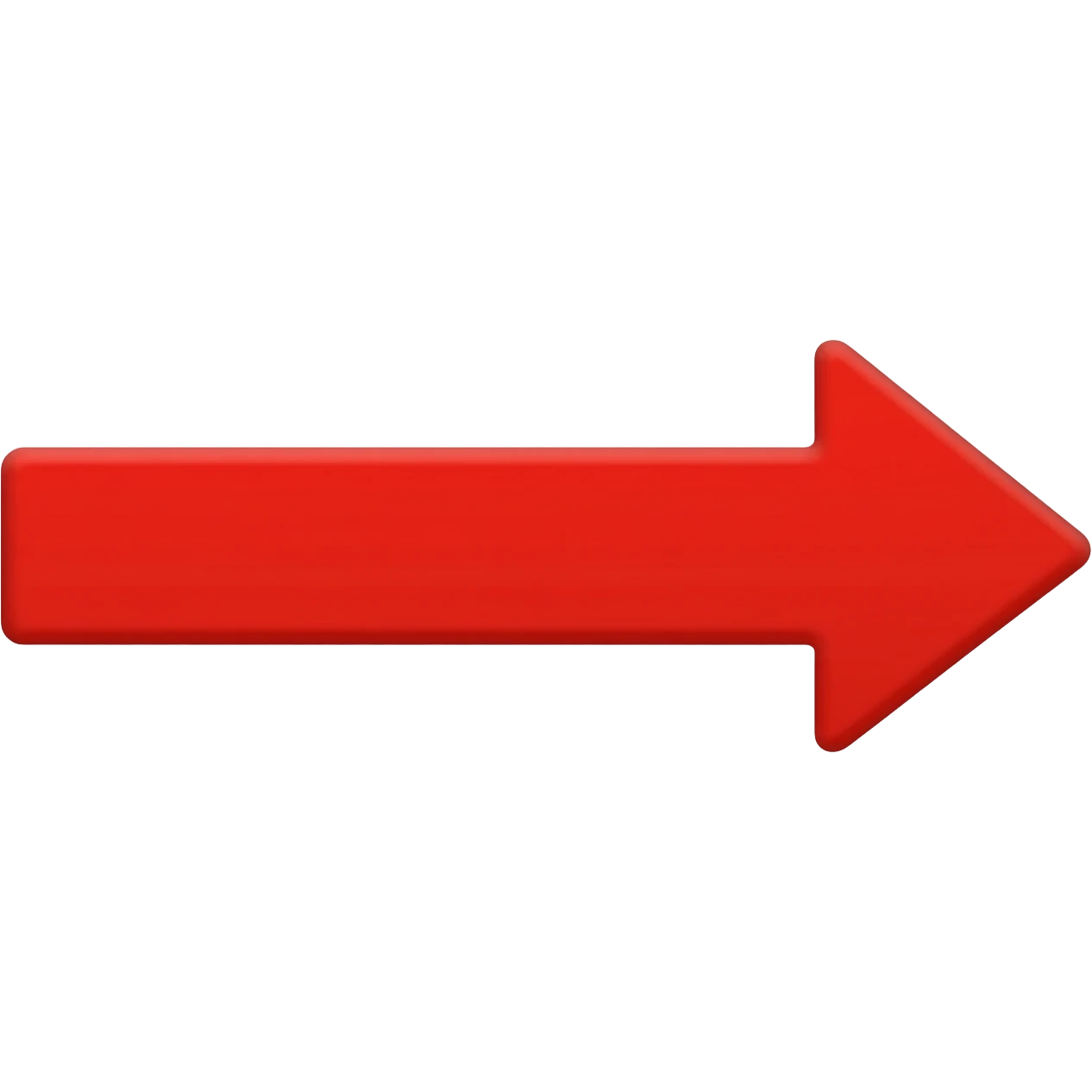a red straight arrow emoji
