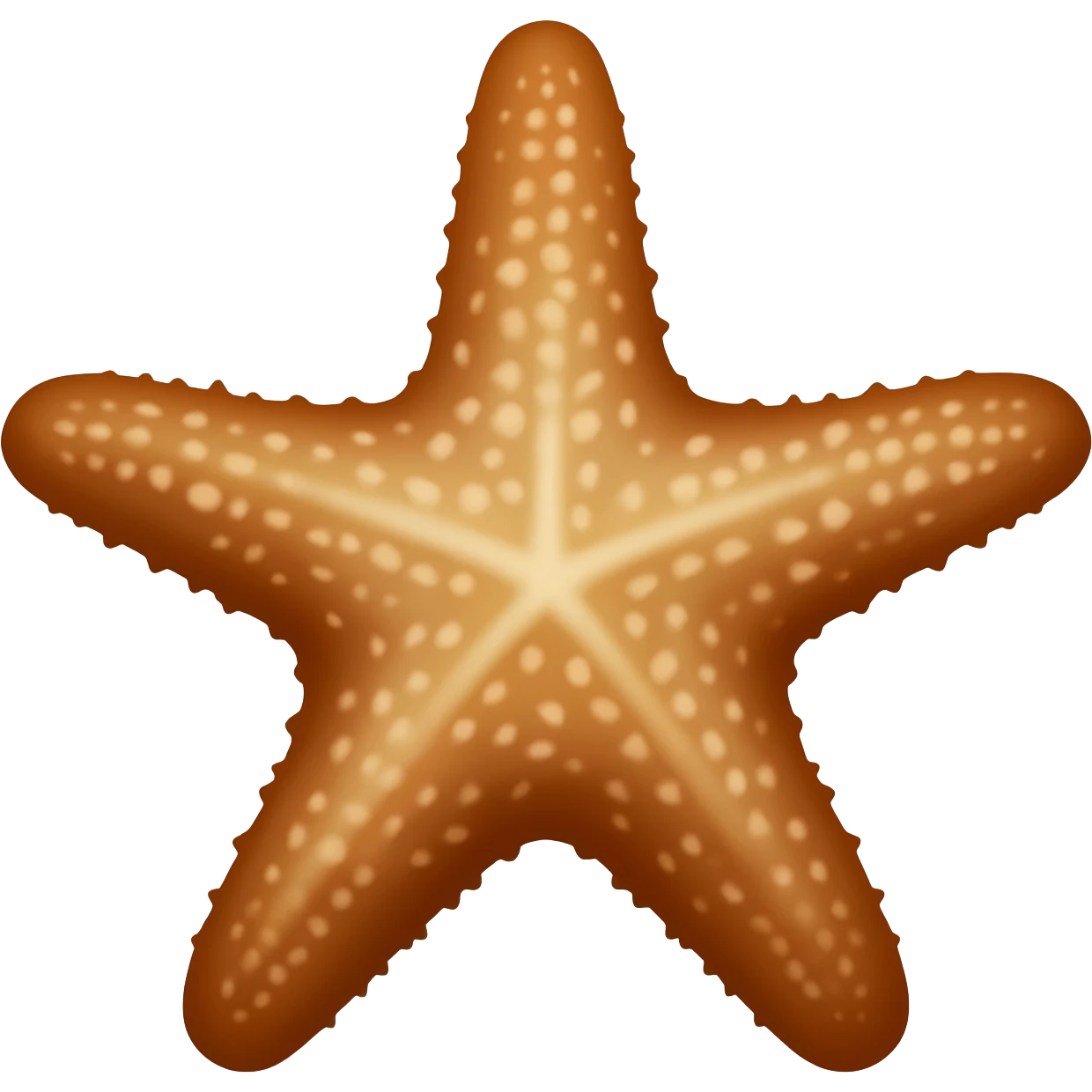 Brown starfish emoji