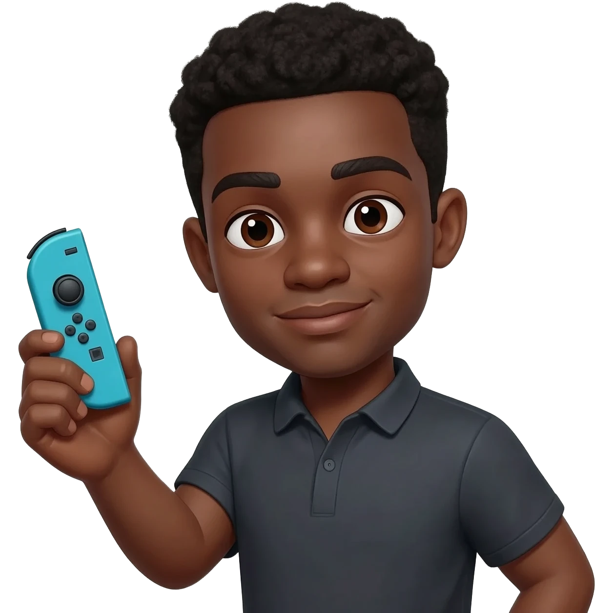 Black dude with a switch emoji