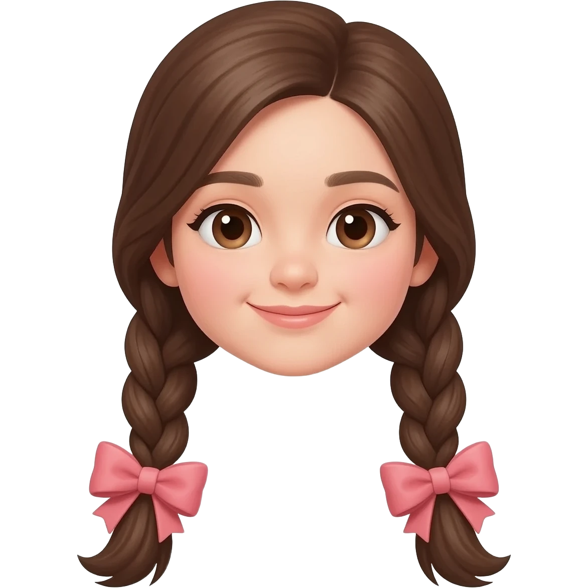 girl in braids bow emoji