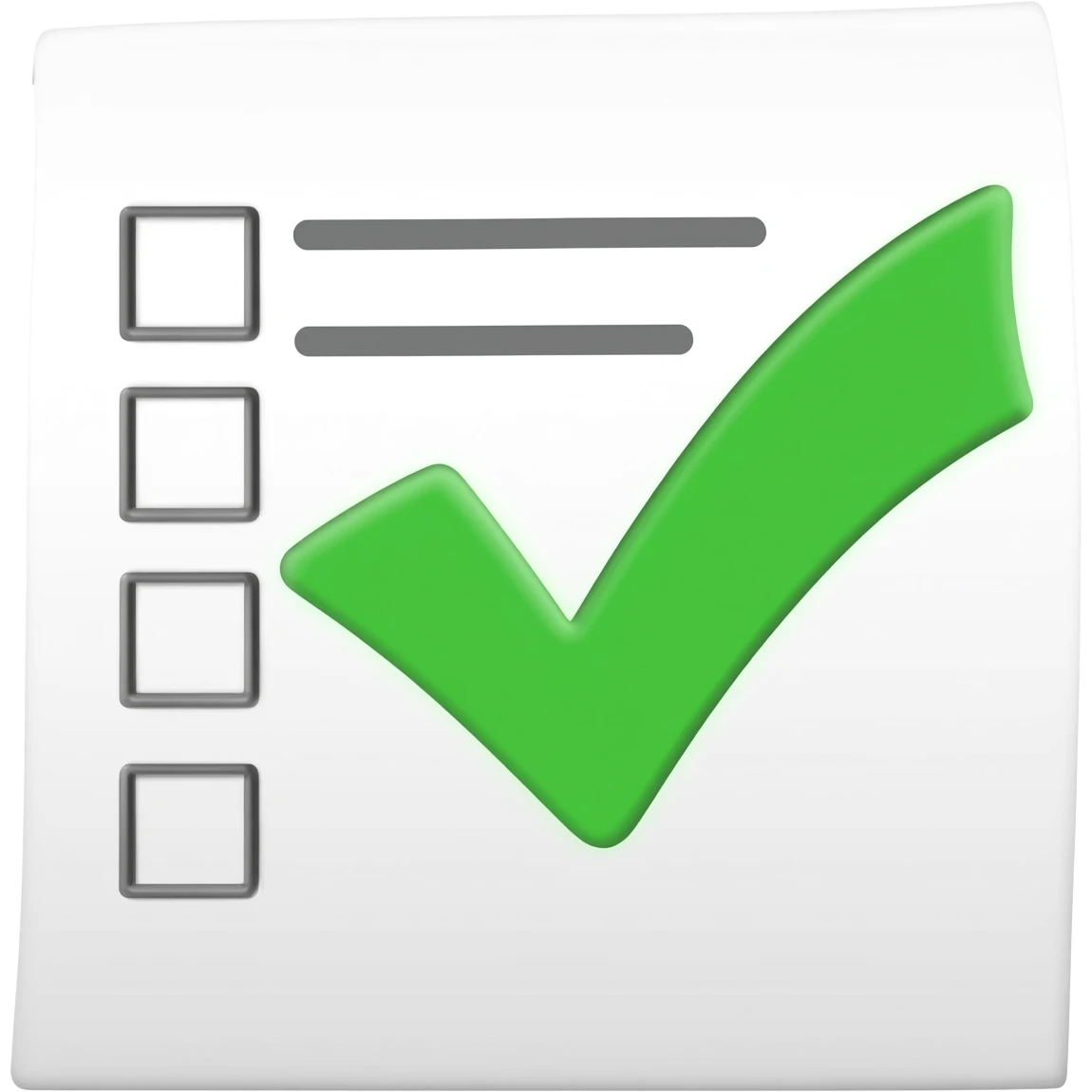 document page check emoji