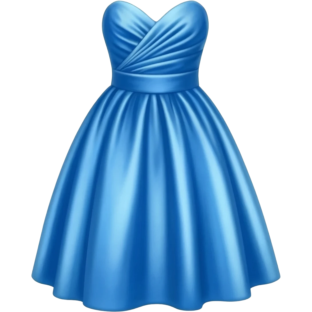 Sparkly blue dress emoji