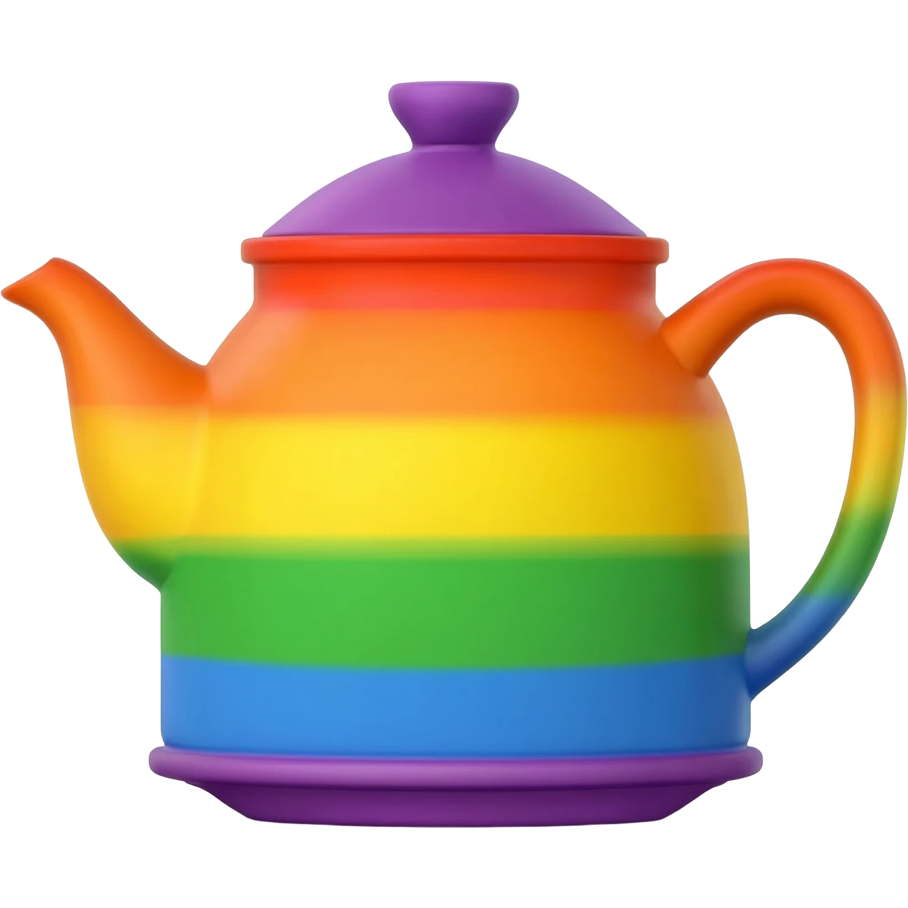 théière couleur arc en ciel emoji