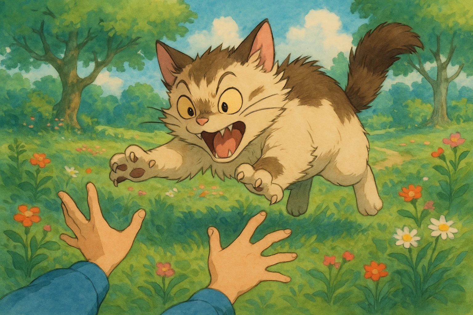 cat attack emoji