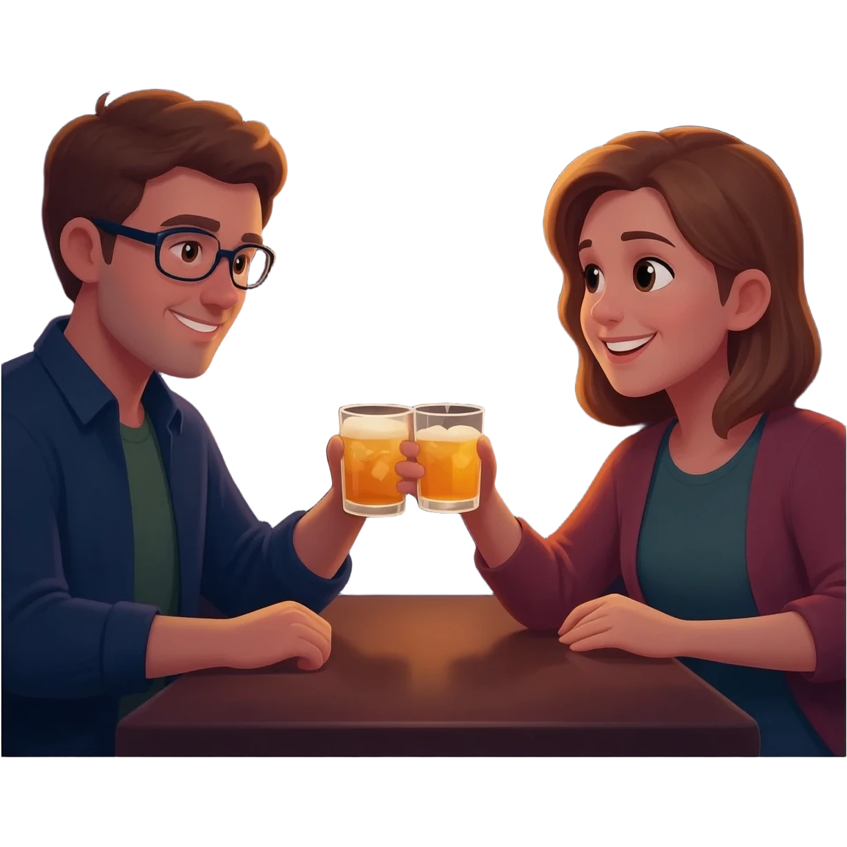 You and me getting a drink tomorrow night at 8 emoji