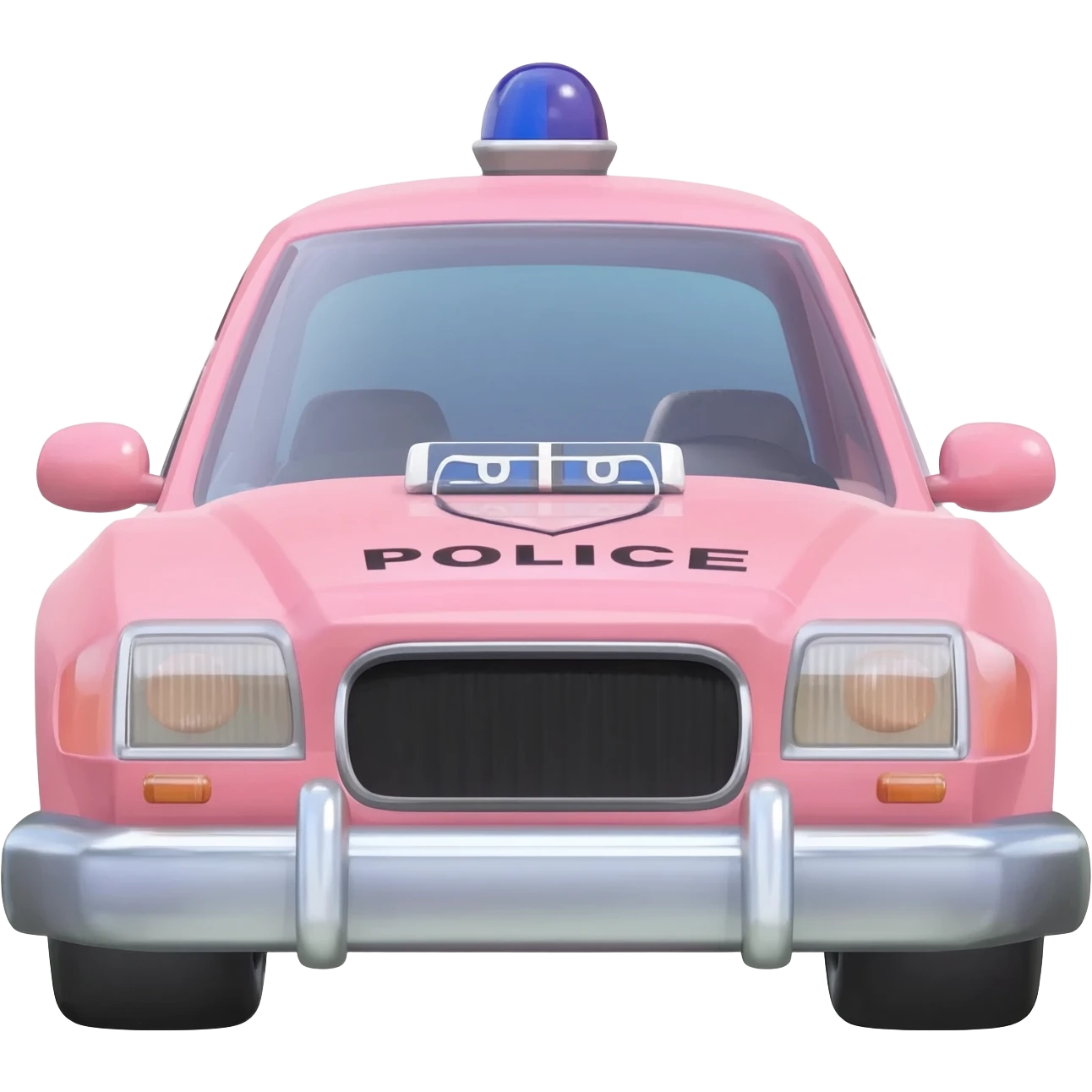 Pink Police car emoji