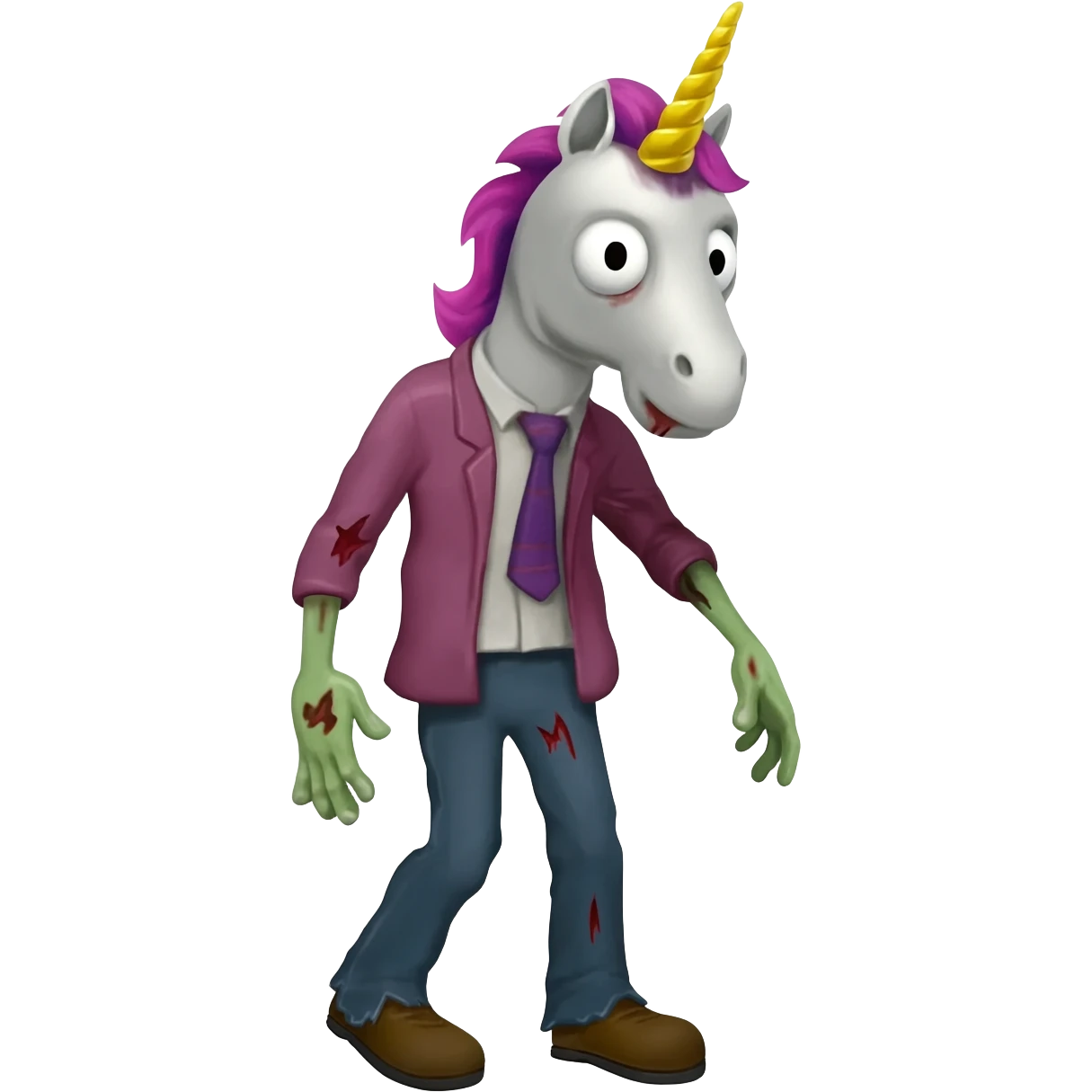A zombie unicorn emoji
