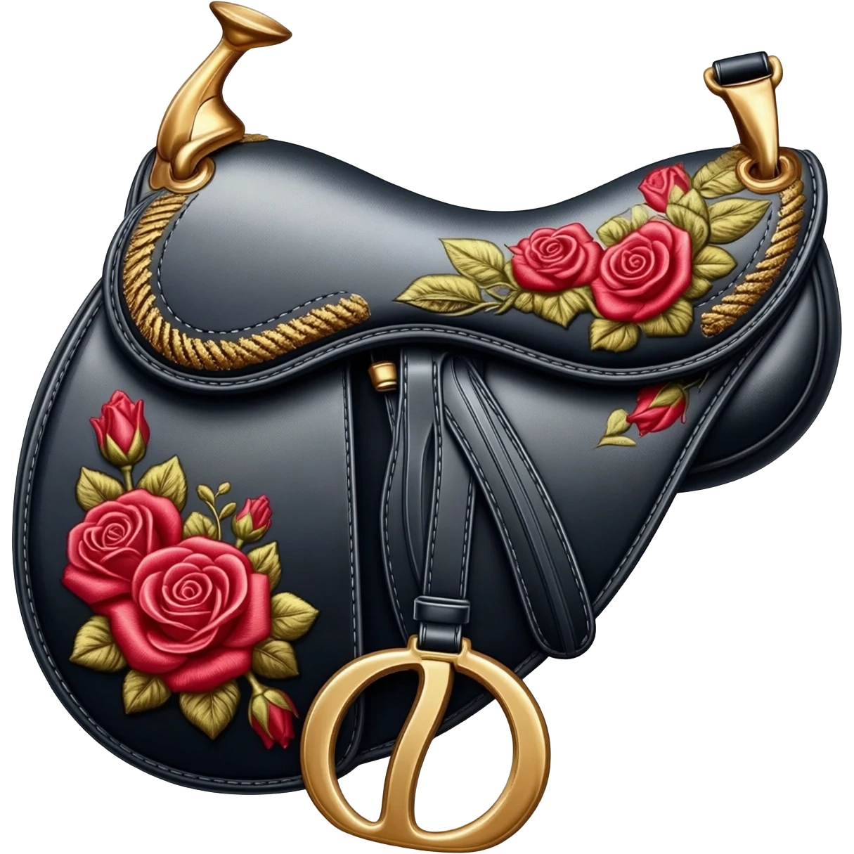 floral dior saddle bag emoji