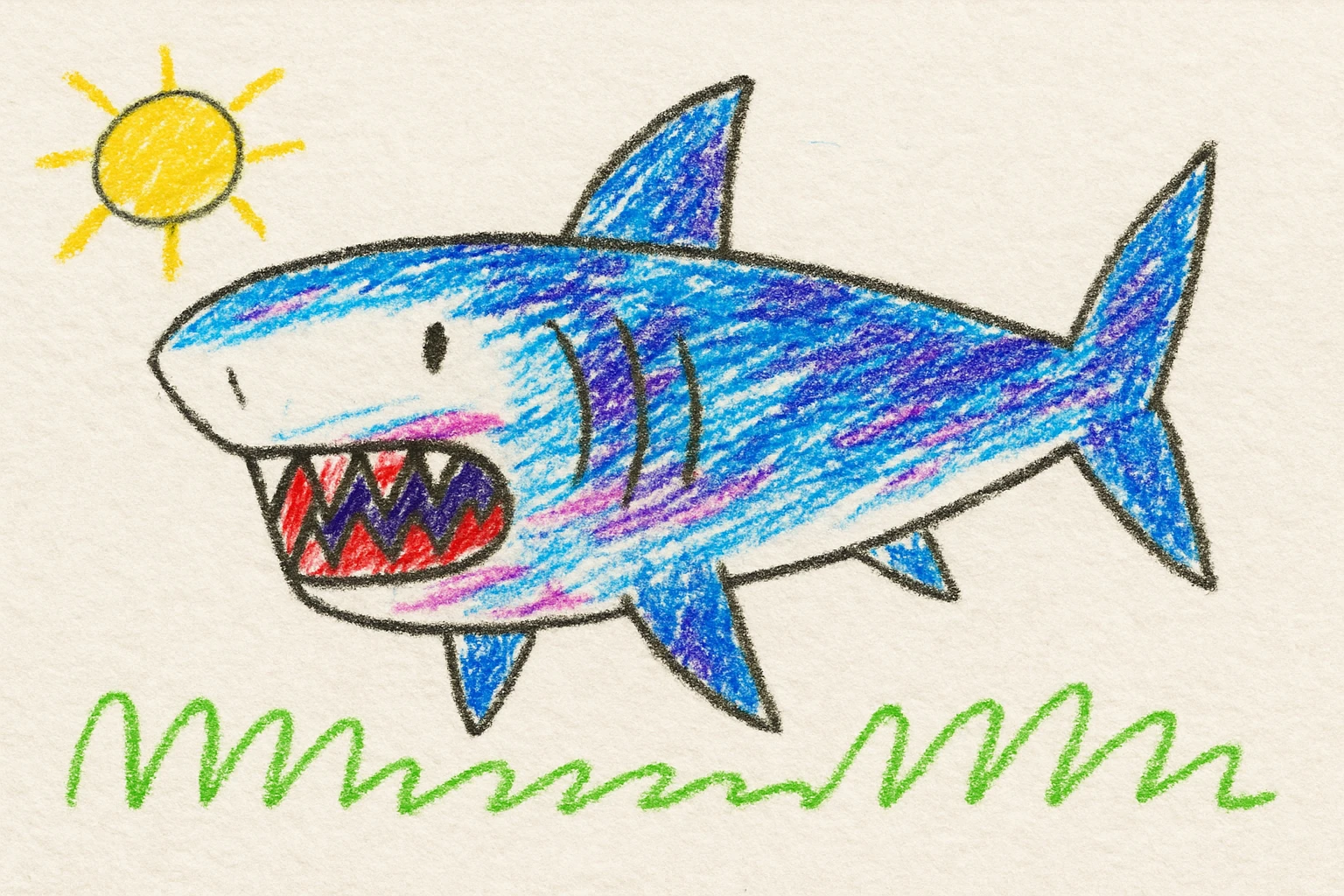 Great white shark emoji